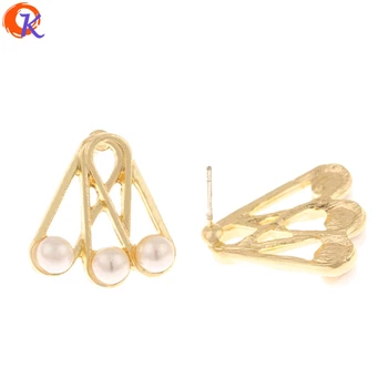 

Cordial Design 50Pcs 20*21MM Jewelry Accessories/Earrings Stud/Hand Made/Sector Shape/Imitation Pearl/DIY Parts/Earring Findings