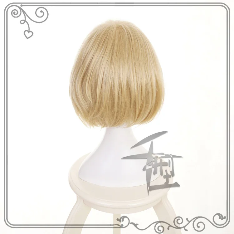 Anime Yuri!!! on Ice Yuri Plisetsky Yurio Short Blonde Heat Resistant Cosplay Costume Wig