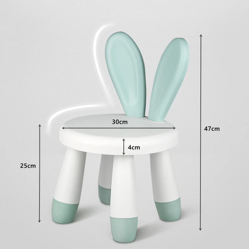 New Original Home Chair Children Stool Footboard Bathroom Furniture Children Rabbit Chair Sofa Stool Birthday Gift Toy