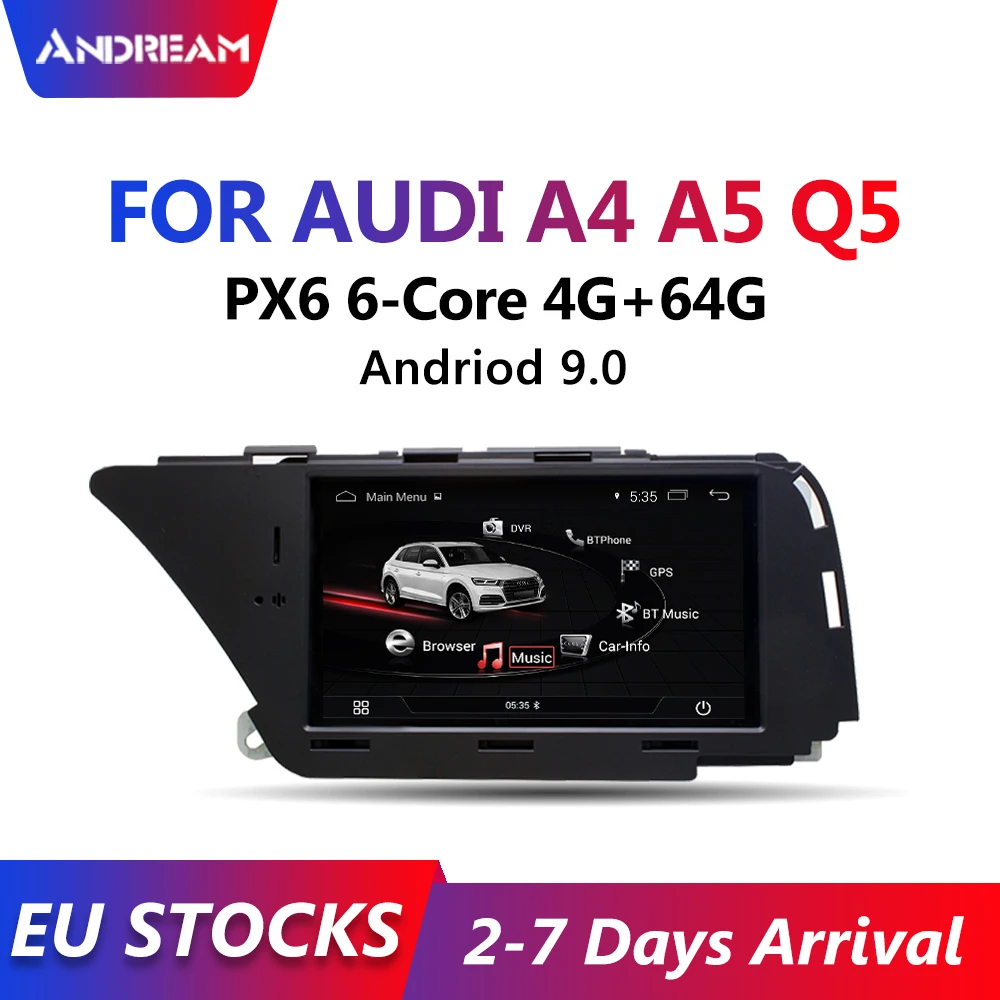Автомобильная Мультимедийная система для AUDI A4/A5/S5/Q5 6 ядер 4 + 64 ГБ IPS Wi Fi