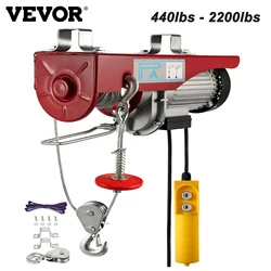 Vevor grua elétrica guincho cabo de elevação do motor guindaste de controle remoto talha de arame para barco carro andaime garagem armazém elevador
