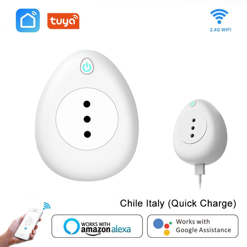 Умная розетка Wi Fi 15 А Италия Чили голосовое управление работает с приложением Google