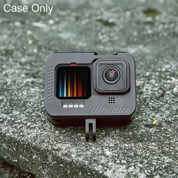

Aluminium Alloy Frame Case Vertical Cage With Cold For Gopro Suitable hero 9 Protective Accessories Shoe Shell Anti-shock D0U7