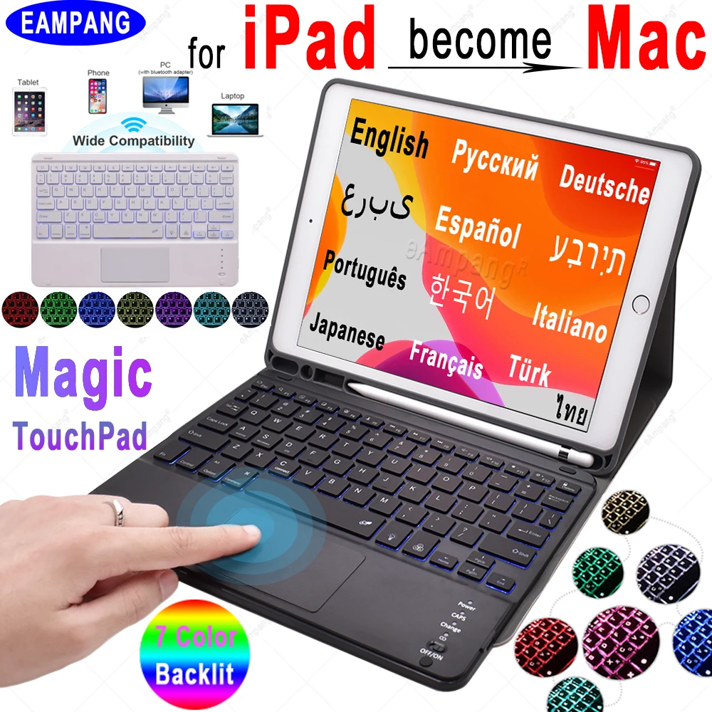 Keyboard Touchpad Trackpad Apple iPad Magic for 11 Air-2-3-4-Pro