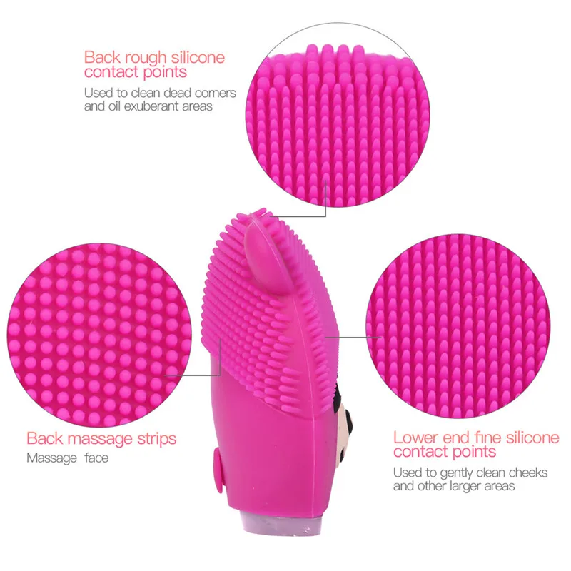 Electric Facial Cleaning Brush Sonic Vibration Massage Machine Waterproof Silicone Face Deep Cleansing Devices Skin Care Tools42