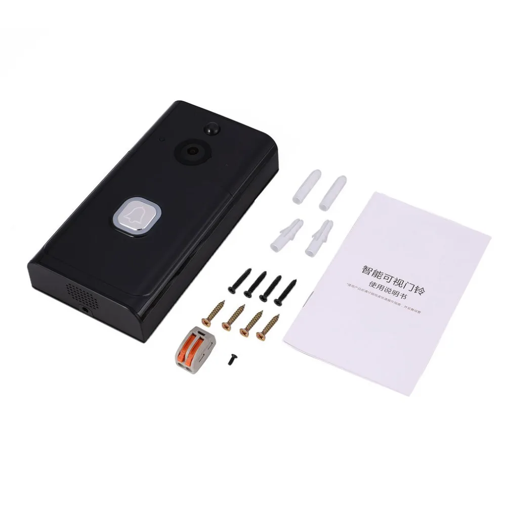 WiFi Smart Wireless Security DoorBell HD Visual Intercom Recording Video Door Phone Remote Home Monitoring Night Vision