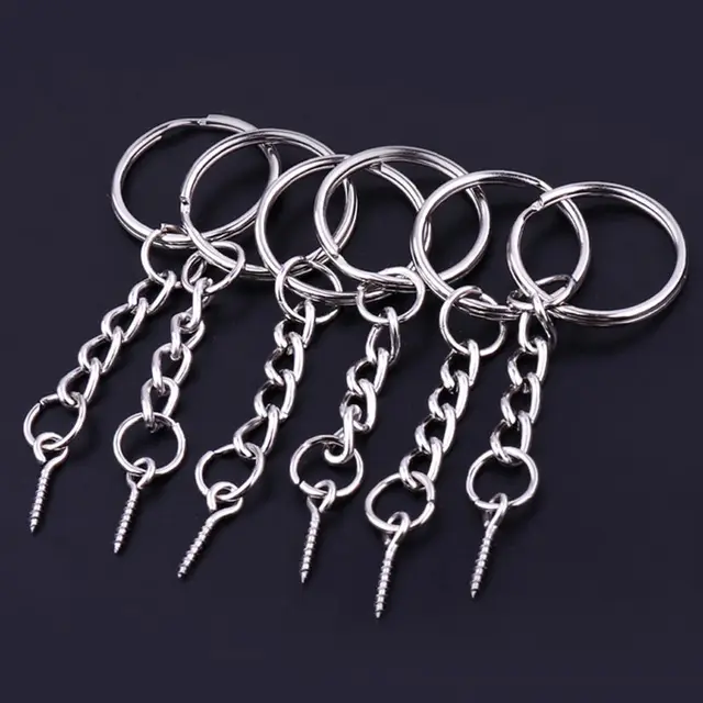 Key Chain With Open Eyelet Screw Jump Ring Chain Extender - Temu