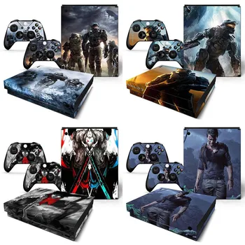 

Skin Sticker for Microsoft Xbox One X Console and 2 Controller Decal Vinyl Game Stickers