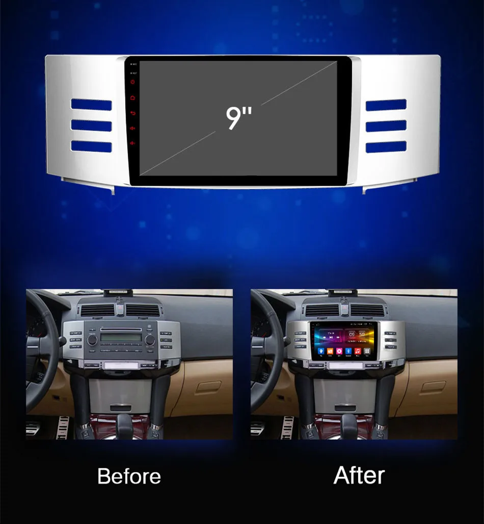 Flash Deal RoverOne Android 9.0 Octa Core Car Radio GPS For Toyota Reiz 2005 - 2009 Touchscreen Multimedia Player Stereo Reiz Head Unit 4