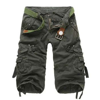 

Droppshiping New Best Selling 2019 Fashion Men Shorts Summer Combat Army Military Casual Work Cargo Pants with Multi-pockets J55