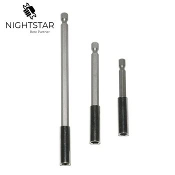 

3pcs Magnetic Bit Extension Holder Quick Change 1/4" Hex Shank Screw Bit Holder 60mm 100mm 150mm Screwdriver Bit Holder