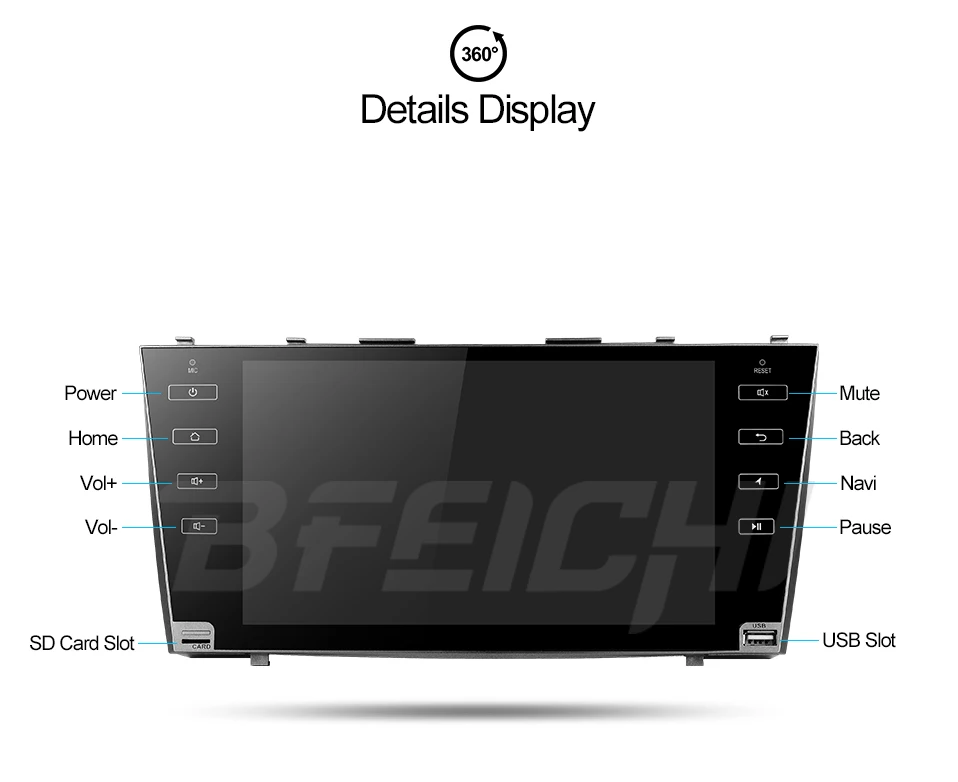 Автомобильный dvd для Toyota camry 2008-2011 с 1024*600 android 9.0car gps навигация 4g WiFi радио Восьмиядерный автомобильный медиаплеер PX6