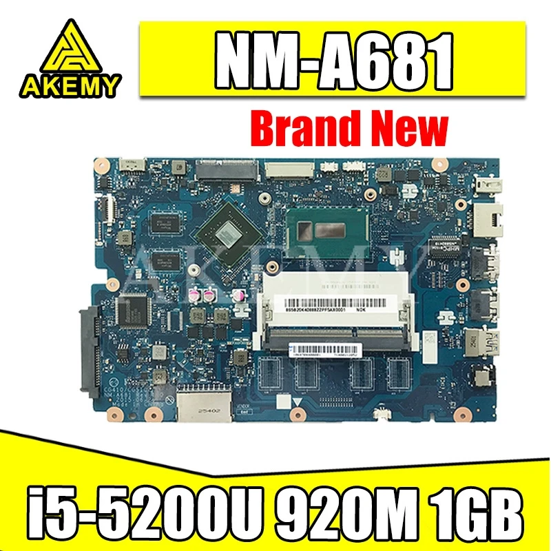 For Lenovo Ideapad 100-15IBD 100 15IBD CG410 CG510 NM-A681 Motherboard i5-5200U 920 M 1 GB | Компьютеры и офис