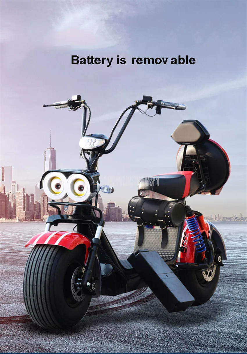 Perfect Bluetooth Music Harley Electric Vehicle Built-in Speaker Adult Electric Bicycle Motorcycle Scooter Shock Absorption With Seat 3