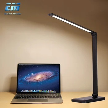 

Stepless Dimmable Desk Reading Light Foldable Rotatable Touch Switch LED Table Lamp USB Charging Port Timing Night Lamp ZZD0007