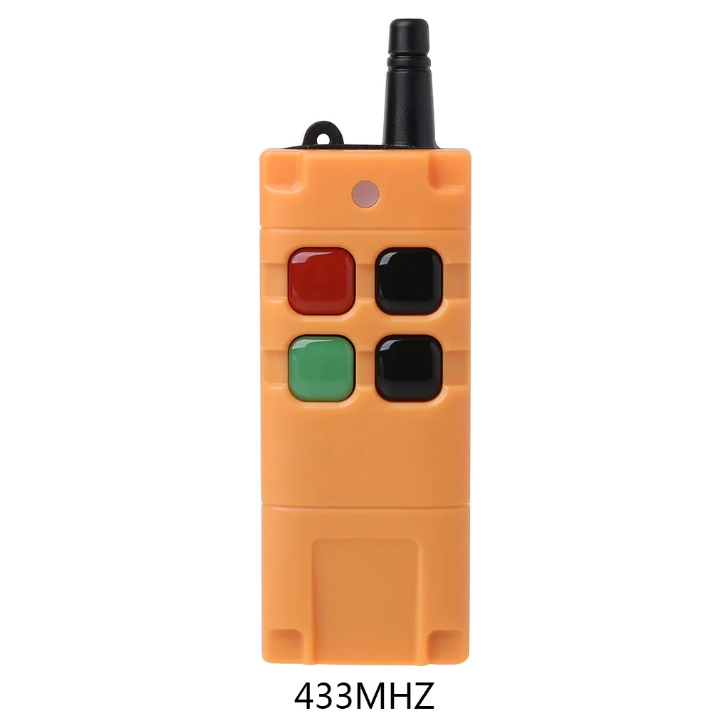 433MHZ-4 keys AK-G06T поставка с фабрики высококачественный пульт дистанционного управления 315/433MHZ беспроводной промышленный кран грузовик пульт дистанционного управления Лер 4/6 кнопочные ключи - Цвет: 433MHZ-4 keys