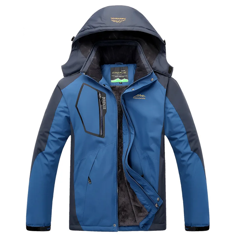 Мужская зимняя куртка для походов на открытом воздухе, Мужская теплая ветровка, мужская спортивная куртка для кемпинга, катания на лыжах, водонепроницаемая ветрозащитная куртка