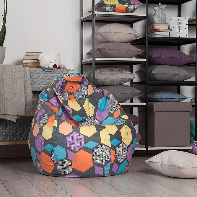 Preise Lima puh Delicatex multicolor Große Sitzsack Sofa Lima Liege Sitz Stuhl Wohnzimmer Möbel Abnehmbare Abdeckung Mit Füllstoff kinder Bequeme Schlaf Entspannung Einfach Sitzsack Bett Hocker Puff Couch Tatam Solide Puh Sitzkissen O