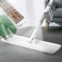 Spray Flat Mop Floor Cleaning Mops Dry Wet Usage With 3pcs Microfiber Cloths Replacement Flat Mops Home Household Cleaning Tools