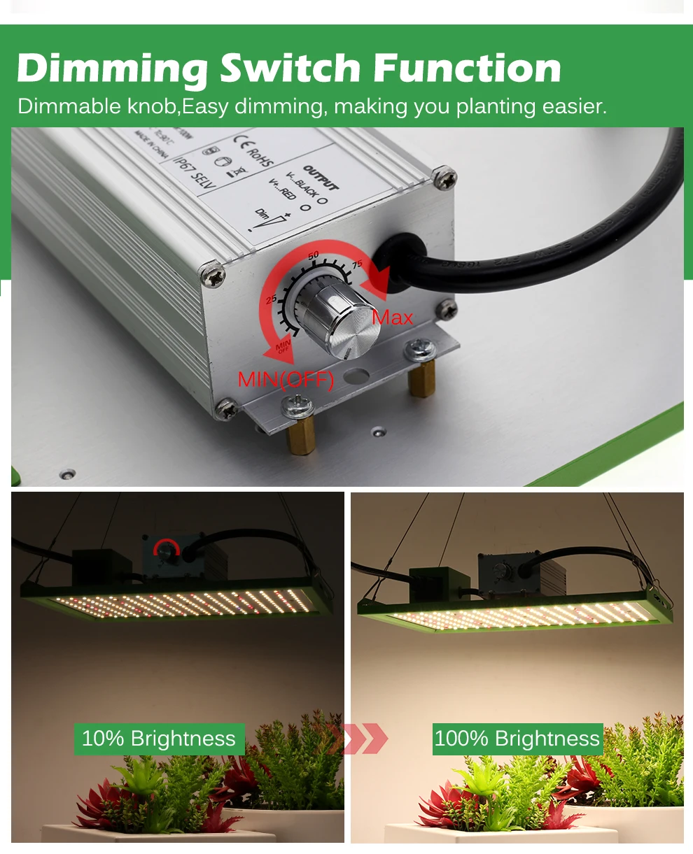 de plantas hidropônicas, vegetação e floração. 1000w.