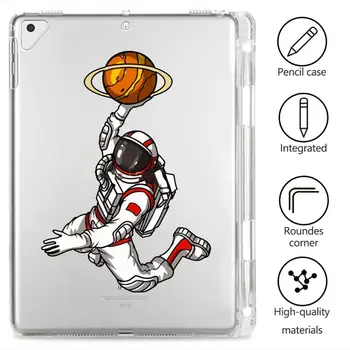 

Astronaut Sport For iPad Pro 11 2020 Case Tablet With Pen Slot Clear Soft Cover Funda iPad 7th Generation Case Mini 1 2 3 Coque