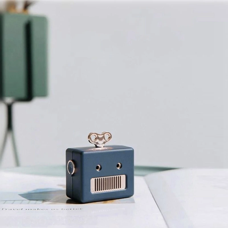 2 шт робот Bluetooth динамик беспроводной мини милый портативный сабвуфер креативное аудио для мобильного телефона подарок для девочек-белый и