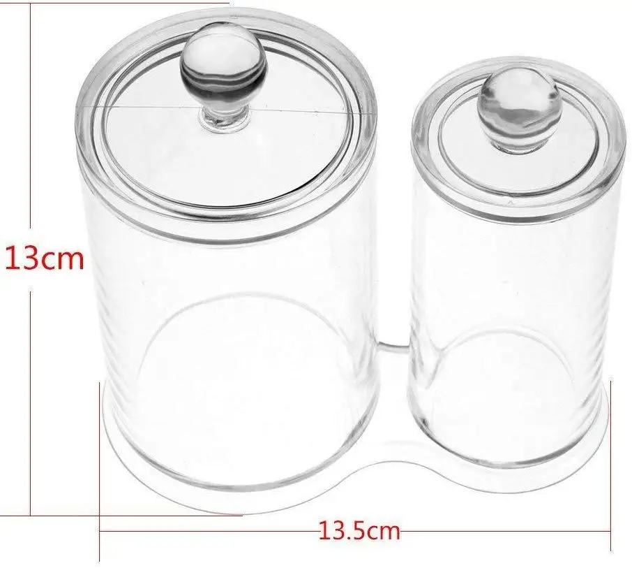 Прозрачный пластиковый ватный шарик и держатель тампона с бесплатными ватными