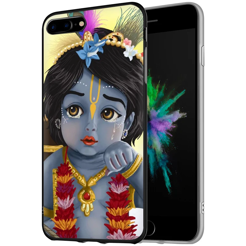 EWAU Бог Кришна Мягкий силиконовый чехол для телефона iPhone 5 5S SE 6 6s 7 8 plus X XR XS 11 Pro Max
