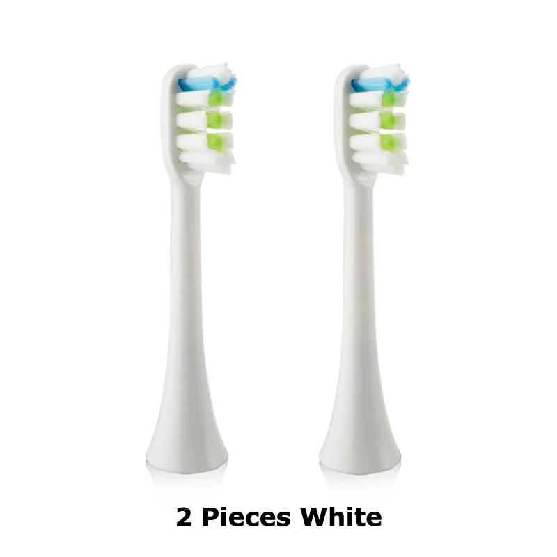 2 pcs white Сменные головки для электрической зубной щетки с мягкой щетиной, зубная головка с самостоятельной упаковкой, подходит для Xiaomi SOOCARE SOOCAS X3 - Цвет: 2 pcs white