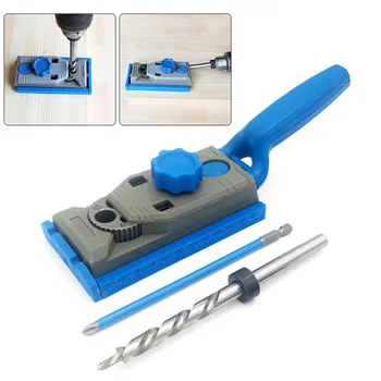 

Blue Plastic Woodworking Hole Locator Set with Scale for Joinery Woodworking DIY Project I88 #1