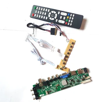 

For B140XTN06.0 B140XTN06.1 HDMI VGA USB AV TV 3663 LVDS Pin 1366*768 universal DVB digital panel LCD Controller board DIY Kit