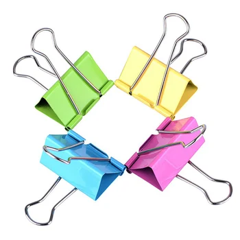 

10PCs Paper Binder Clip Metal Clamp Document Clips For Office School Stationery 50mm