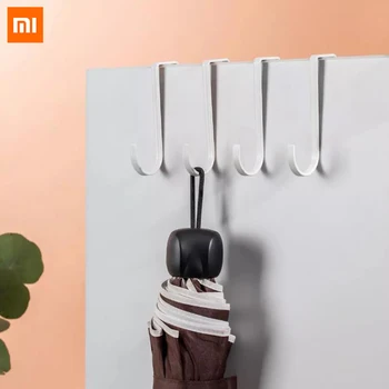 

Xiaomi Mi Mijia Dual Hook Kitchen House Pot Pan Hook Clasp Hanging Clothes Coat Handbag Cabinet Towel Holder For Living Bedroom