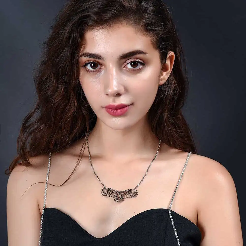 Женское Ожерелье из нержавеющей стали уникальное ожерелье с изображением