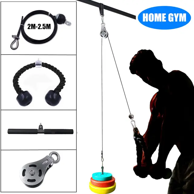 DIY Cable Pulley System Machine Attachment with Loading Pin Home Gym Crossover Tricep Pulldown Equipment Workout Accessories Multi Purpose Trainer Home GYM Equipment  https://gymequip.shop/product/diy-cable-pulley-system-machine-attachment-with-loading-pin-home-gym-crossover-tricep-pulldown-equipment-workout-accessories/