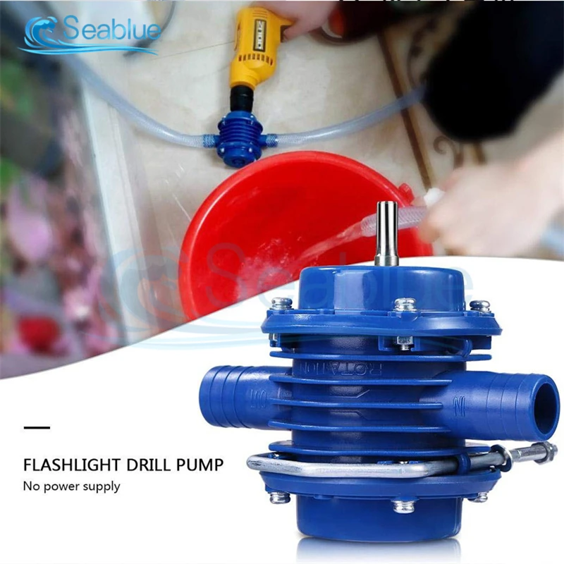 Heavy Duty Self-Priming Hand Electric Drill Water Pump Centrifugal Home Supply 