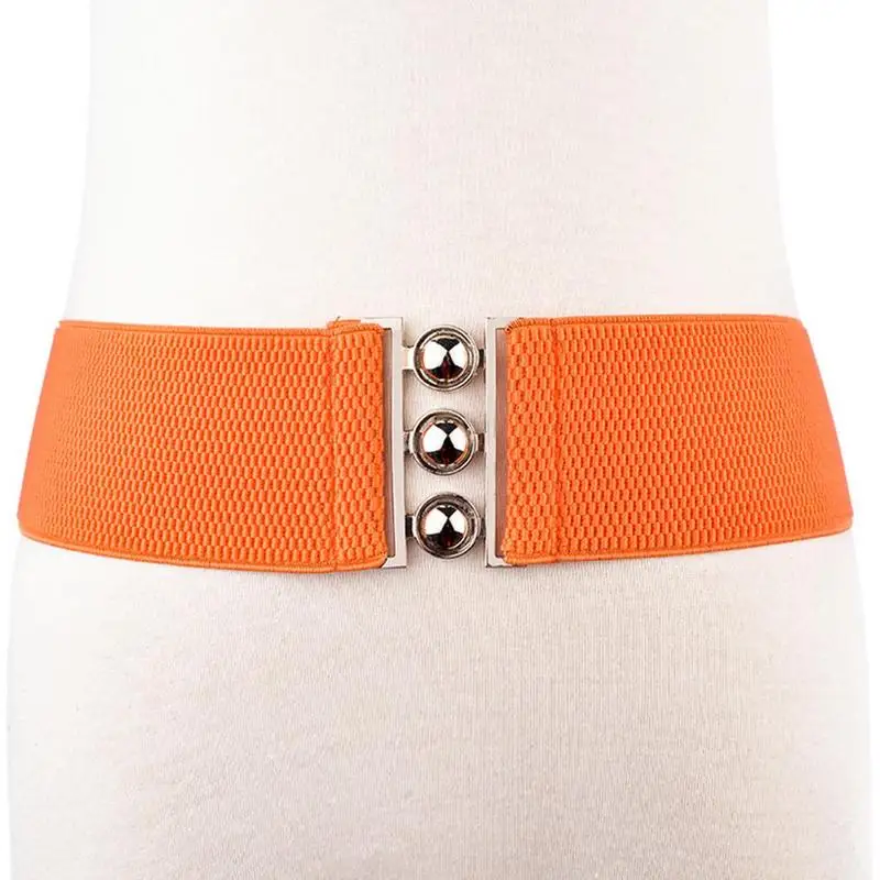 plus size belts Women Simple Elastic Wide Waist Belt Riem Slimming Red White Belt Female Retro Lady Belts For Women Waistband Women Accessories elastic belt womens