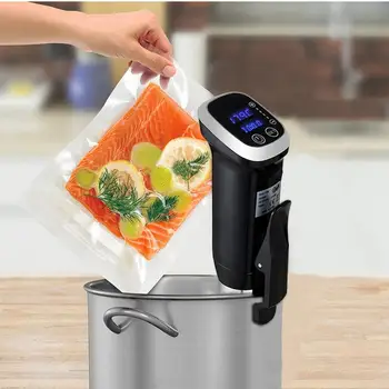 

1200W Sous Vide Immersion Circulator Accurate Cooking Tool Vacuum Slow Cooker with LCD Digital Control IPX7 Waterproof 110-220V