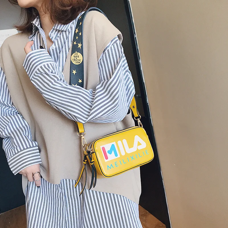

INS Super Fire Wide-Strap Shoulder Bag Women's Korean-style 2019 New Style Fashion Spring New Arrival Little Fairy Versatile Sho