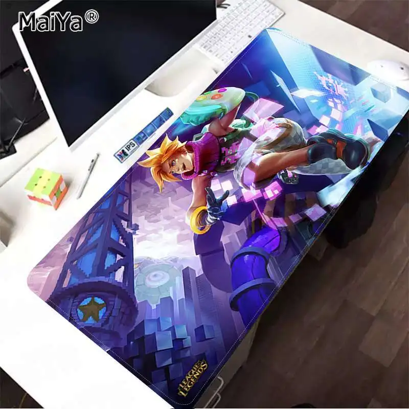 Lock Edge 30x80cm Maiya моя любимая аркадная игра Ezreal League of legends резиновый компьютерный игровой коврик для мыши большой коврик для мыши клавиатуры коврик - Цвет: Lock Edge 30x80cm