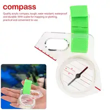 Уличный Профессиональный компас с использованием большого пальца портативный ручной тип Компас Карта весы акриловый Мини Компас