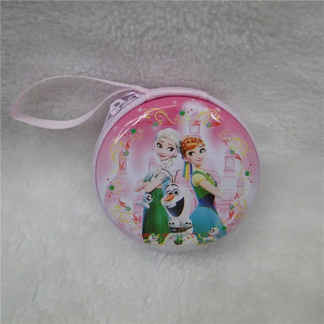 Disney мультфильм милый детский жесть женский монетница мини-наушники зарядное устройство для ключей косметичка подарок для девочки круглый кошелек - Цвет: Темный хаки