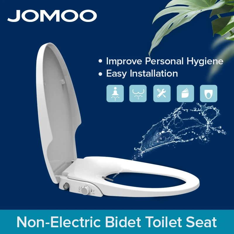 PROD 4001064413306 JOMOO Self-Cleaning Dual Nozzles Manual Toilet Bidet
Seat Cover V-Shape Easy Installation Cold Only Toilet Seat Cover