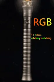 Металлический световой меч Yanqing для светового меча, RGB led, Круглый/острый наконечник, лезвие: 92 см, Y3 Cyanswallow - Цвет: gunhilt RGBLED