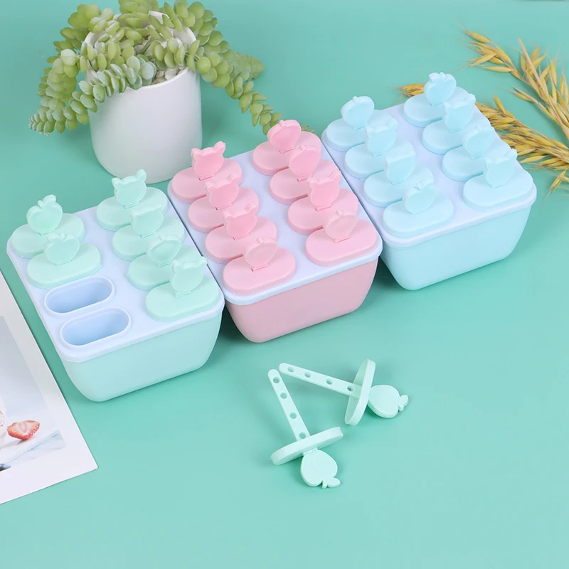Kitchen 6 Cell Frozen Ice Cube Molds Popsicle Maker DIY Ice Cream Tools