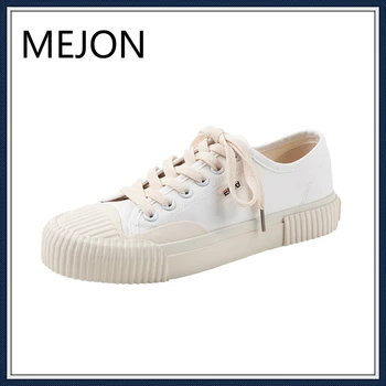 

Canvas shoes woman 2020 new arrival Lace-up Spring/autumn Sneakers for girls Fashion Denim solid Blue/White casual shoes Tennis