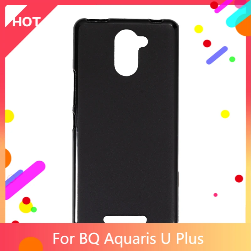 BQ Aquaris U Plus чехол Матовая Мягкая силиконовая задняя накладка из ТПУ для телефона