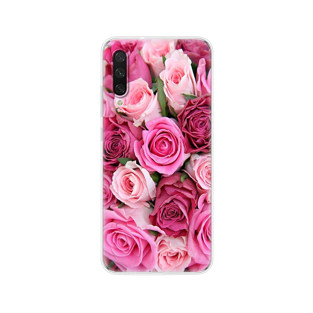 xiaomi leather case silicone Cover For Xiaomi MI A3 Case Full Protection Soft tpu Back Cover Phone Cases For Xiomi MI A3 bumper Coque cat flower xiaomi leather case cover Cases For Xiaomi