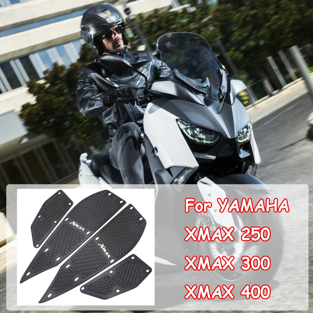 

Motorcycle For YAMAHA Xmax 250 XMAX 300 2017-2021 Footrest Pedals pedals Footrest MATS Pedals Aluminum alloy reinforced foot pad