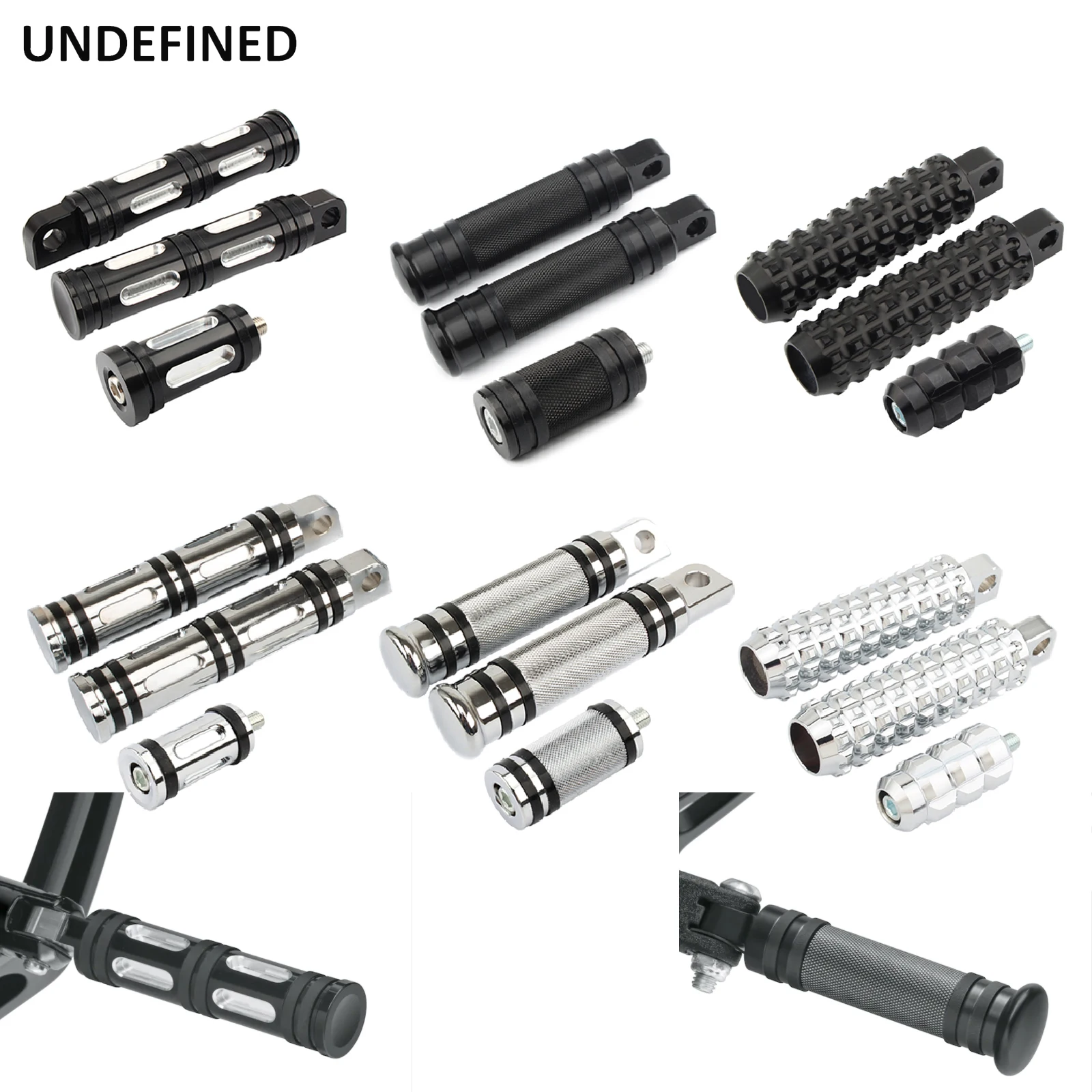 Motorcycle Footrests Motorcycle Foot Pegs Front Rear Footrest Shifter Peg CNC For Harley Sportster Dyna Fatboy Breakout Softail Touring Roadking VRSC